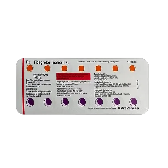 brilinta 90mg tablet 14's